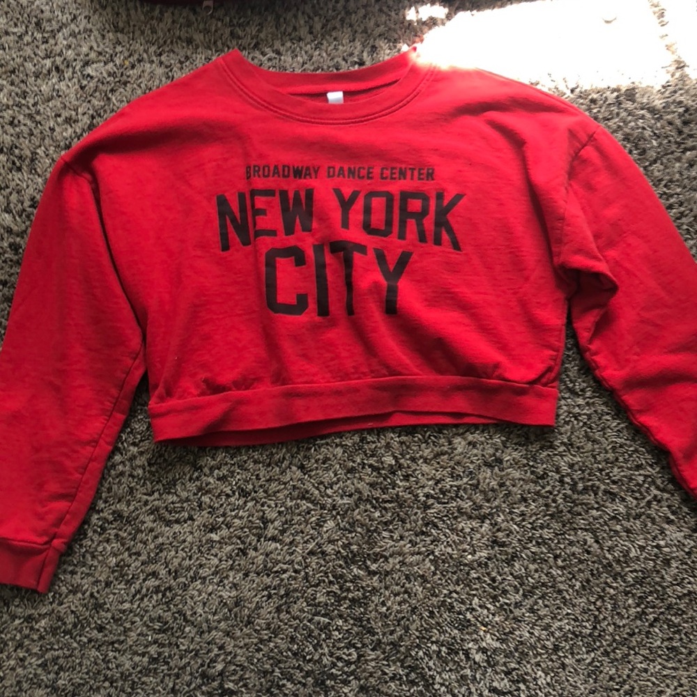 new york city cropped sweater